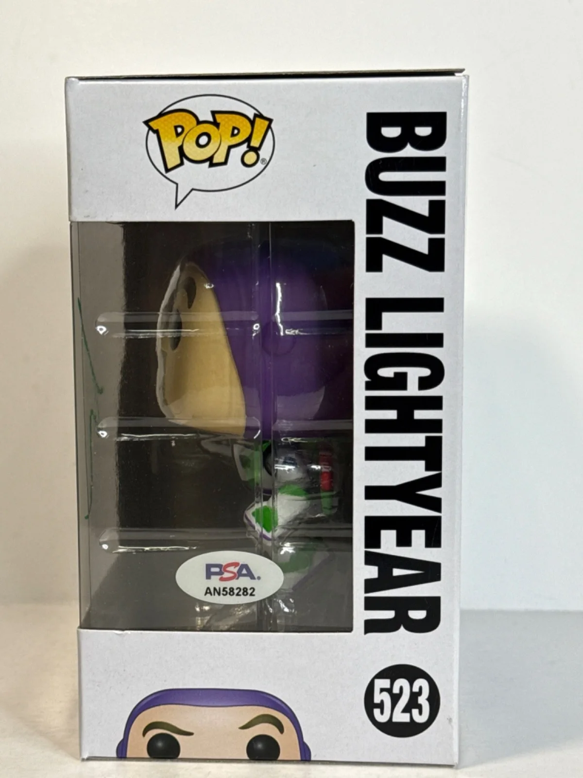 Tim Allen — Tim Allen Signed Toy Story 4 Buzz Lightyear Funko #523 PSA AN58282, изображение 2