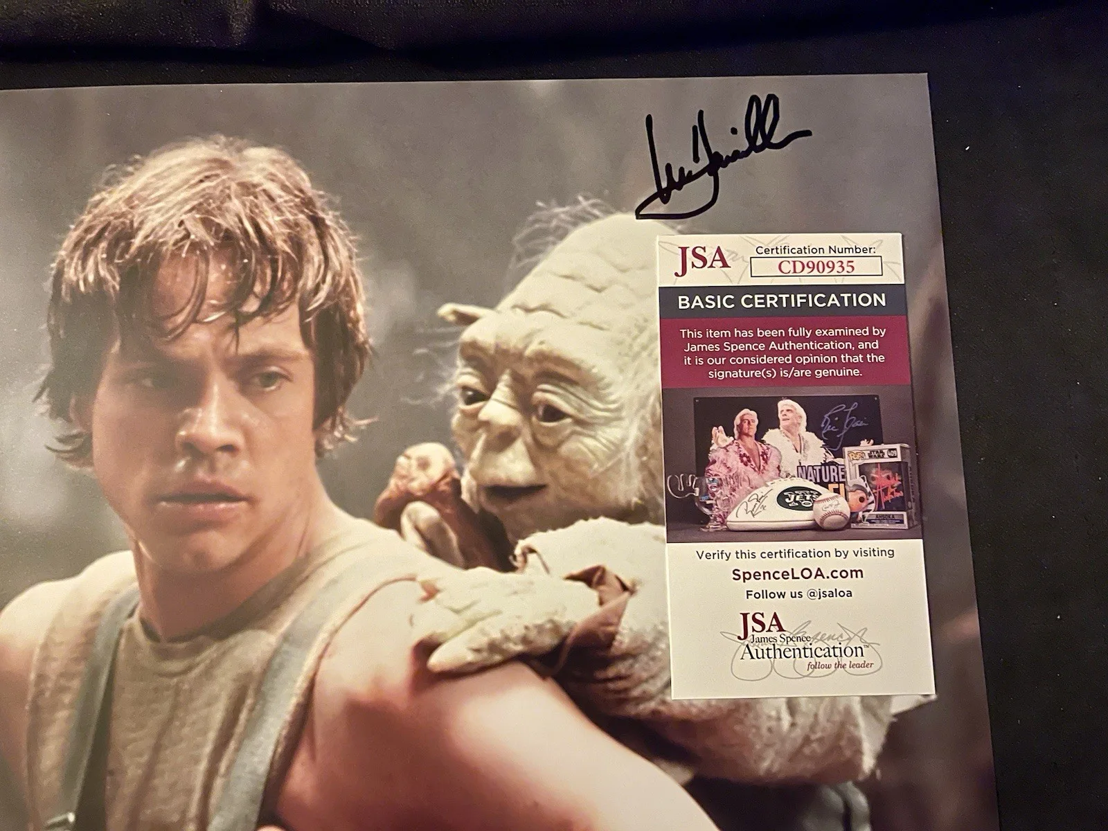 MARK HAMILL — MARK HAMILL signed LUKE SKYWALKER 11X14 Star Wars EMPIRE Photo JSA Official Pix, image 5