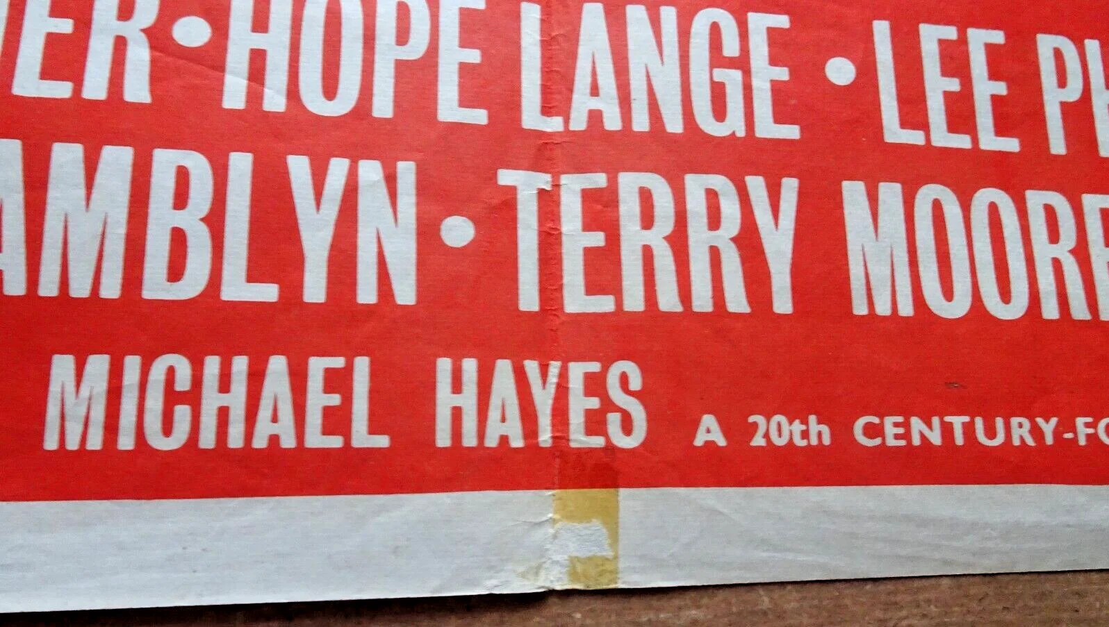 Peyton Place Poster Cinema Quad Original Vintage 1957 Lana Turner Lee Phillips, изображение 5