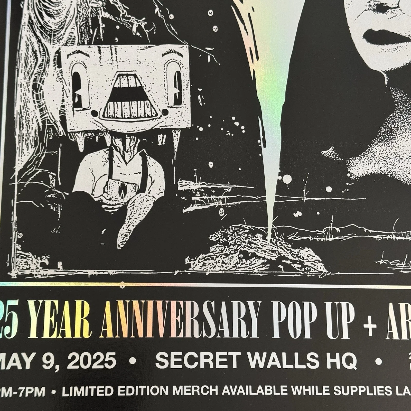 The Used 25 Year Anniversary Pop Up Art Show VIP Poster 2025 Alex Pardee Rare, изображение 5