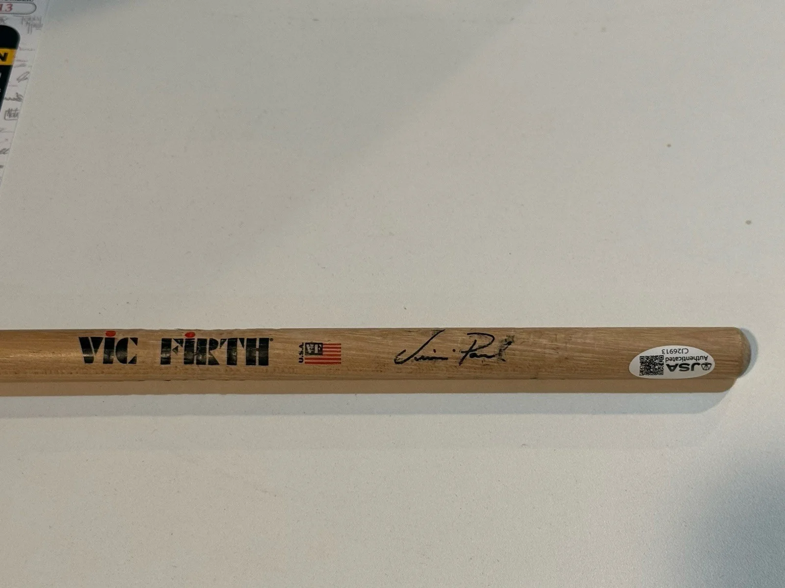 Pantera Vinnie Paul Autographed Concert Used Signature Drum Stick JSA, изображение 5
