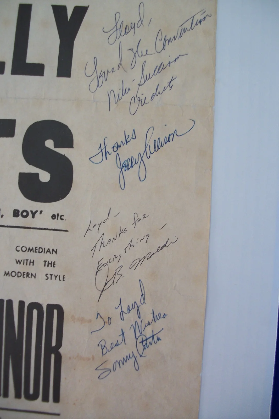 BUDDY HOLLY 1958 U.K. POSTER SIGNED BY CRICKETS + BECKETT C.O.A. + POSTER L.O.A., image 5