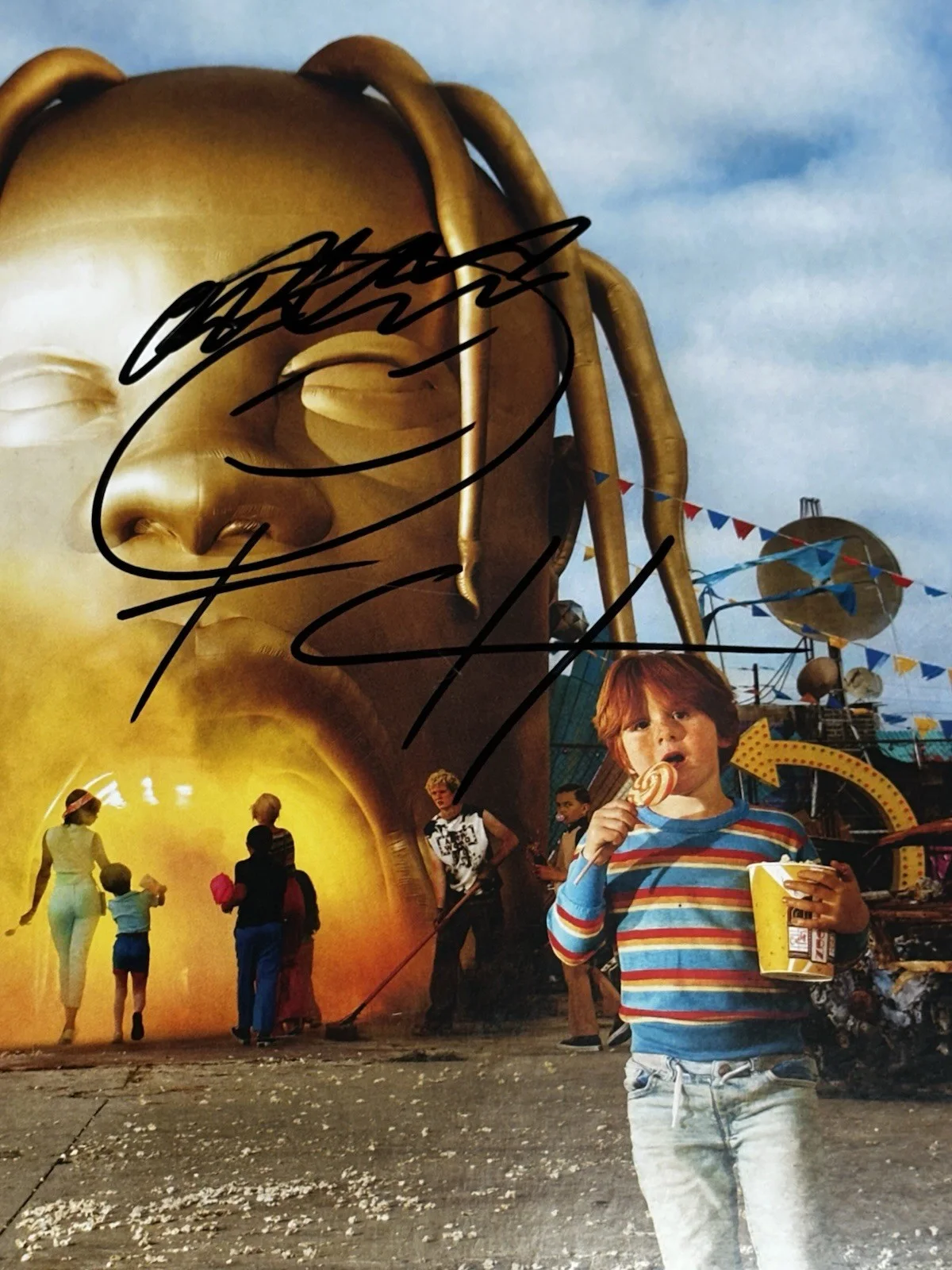 Travis Scott Signed ASTROWORLD VINYL ALBUM With Proof & COA (UNIQUE AUTOGRAPH), изображение 2