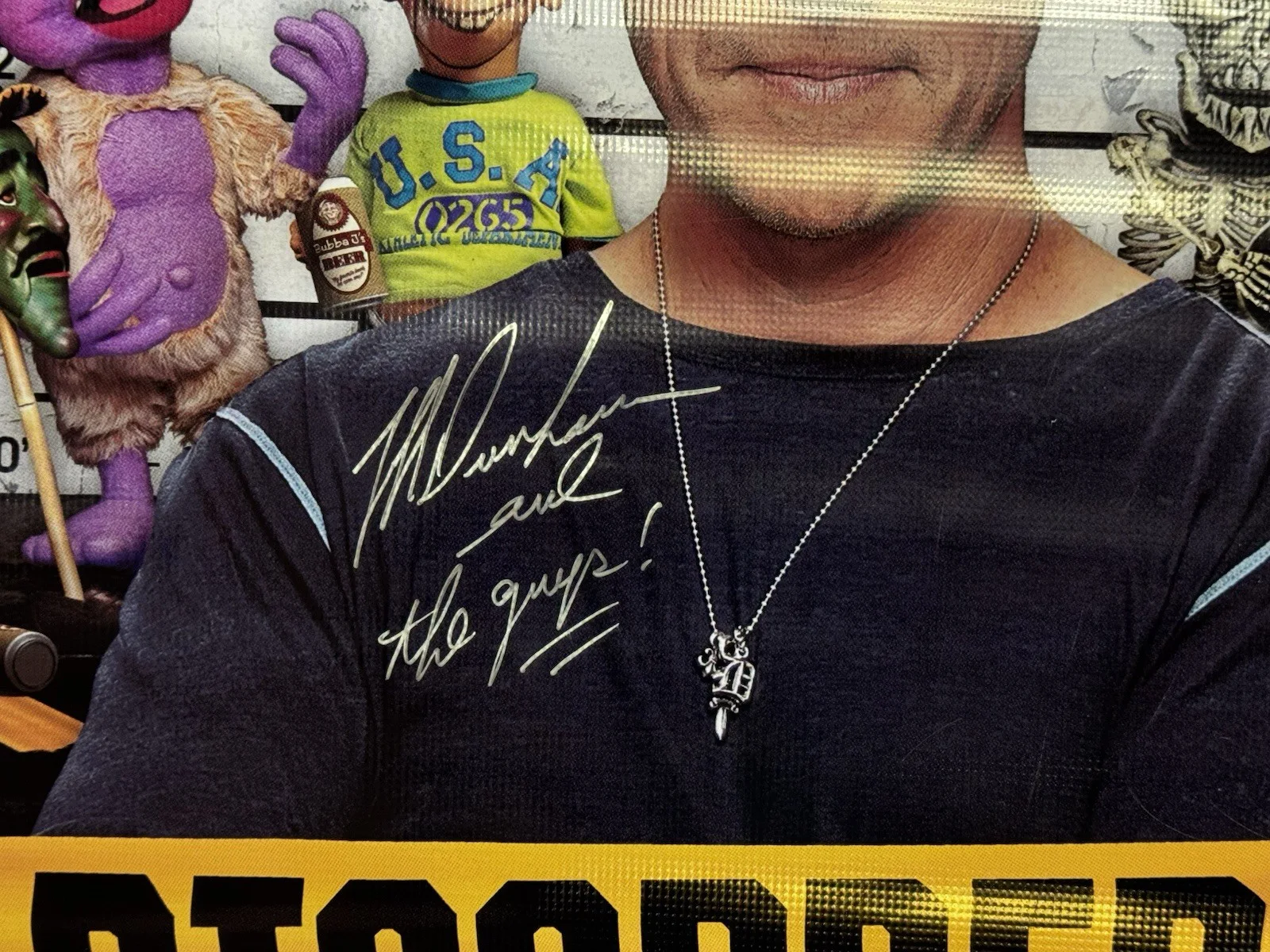 Jeff Dunham — Jeff Dunham SIGNED “Disorderly Conduct” Tour Vinyl Banner 70”x24” Family Arena, изображение 2
