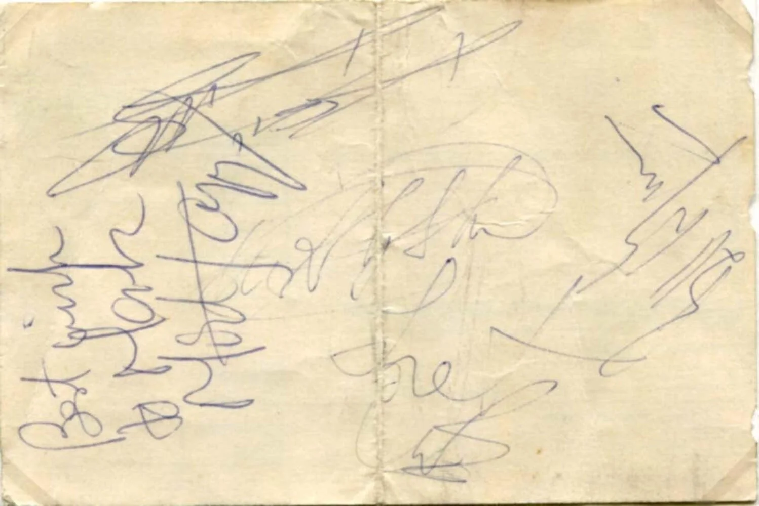 ROCK BAND The Rolling Stones autographs, signed card & mounted, image 2