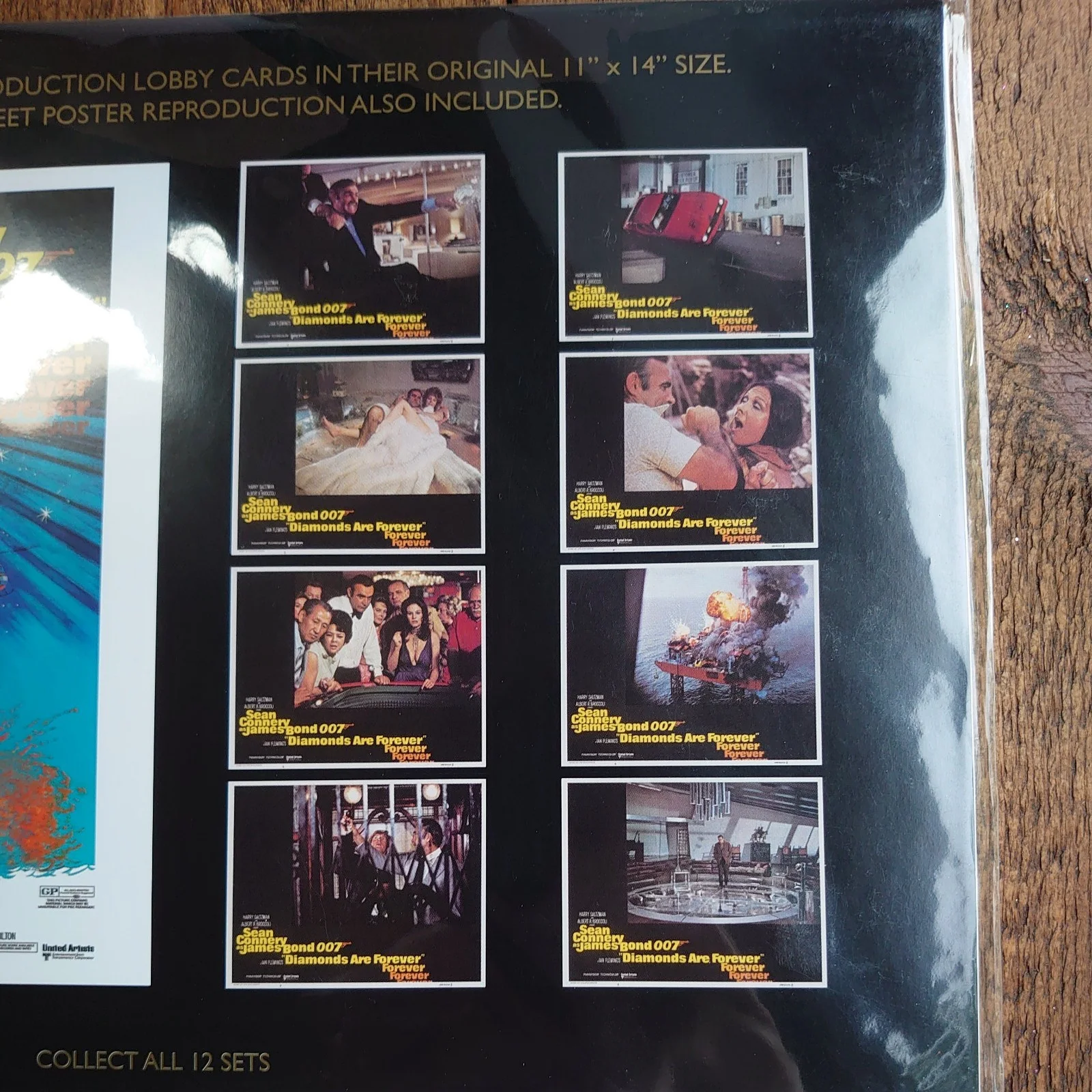James Bond Diamonds Are Forever Lobby Cards And Poster New Excellent Condition, изображение 3