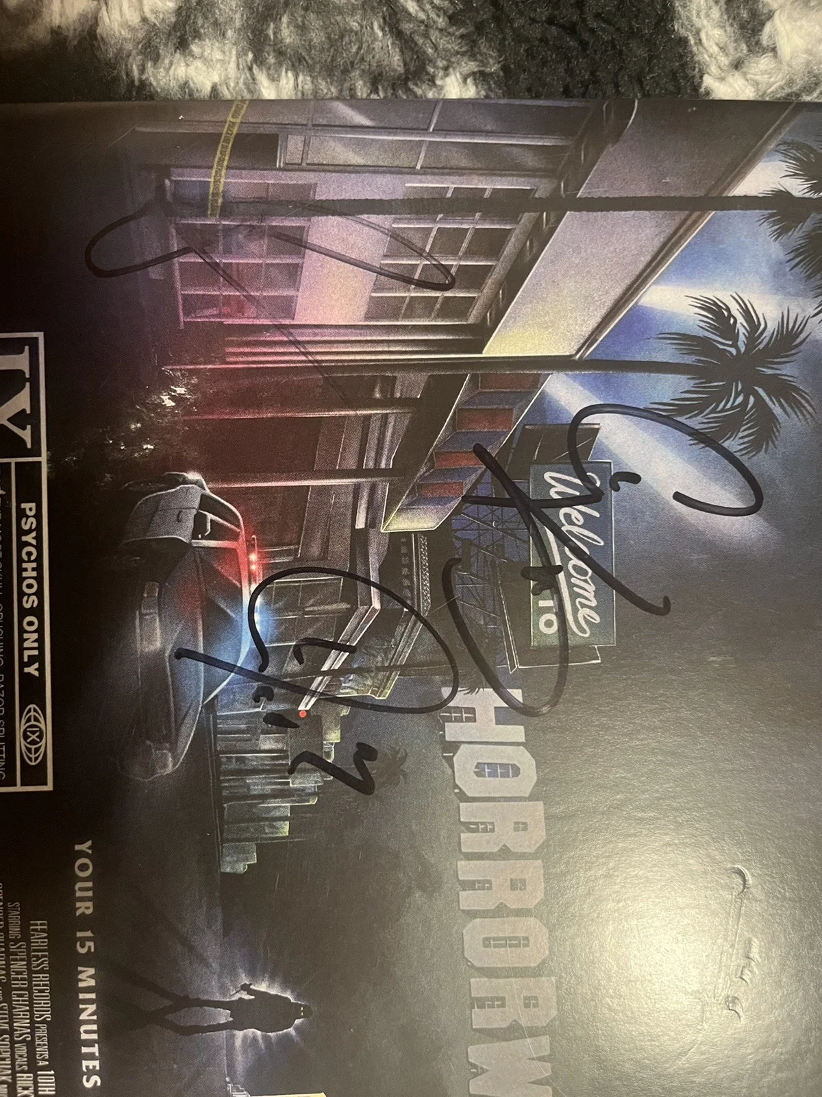 Ice Nine Kills full band signed Welcome to Horrorwood vinyl Spencer Charnas, image 2