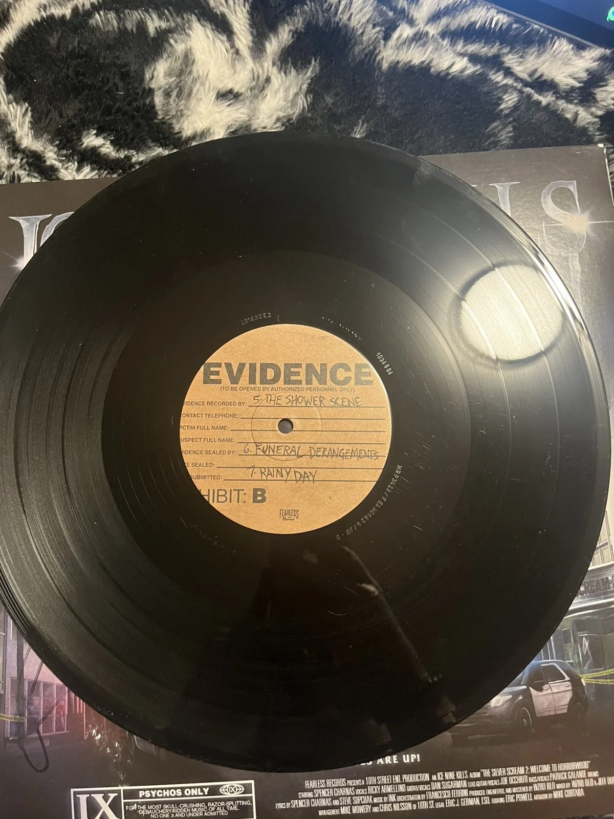 Ice Nine Kills full band signed Welcome to Horrorwood vinyl Spencer Charnas, image 5