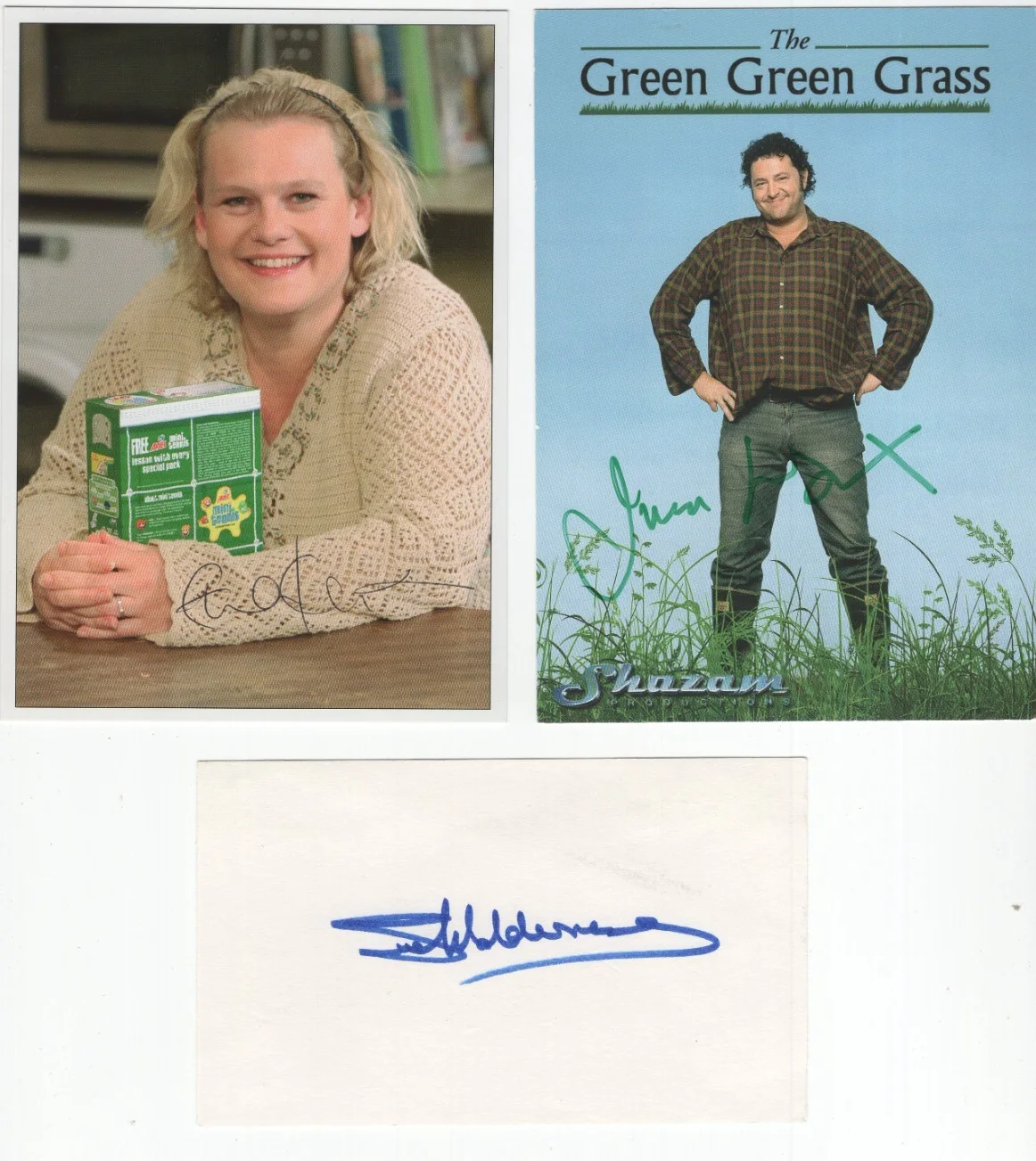 THE GREEN GREEN GRASS 7 Signed Items / Autographed John Challis, Holderness, Etc, image 2