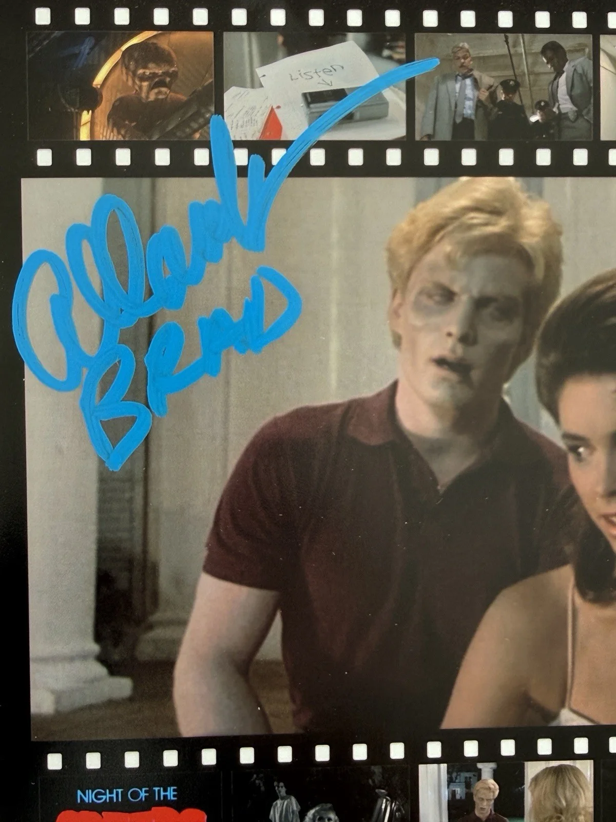Jill Whitlow, Allan Kayser — Allan Kayser And Jill Whitlow SIGNED 8x10 Night Of The Creeps Photo EXACT PROOF, изображение 2