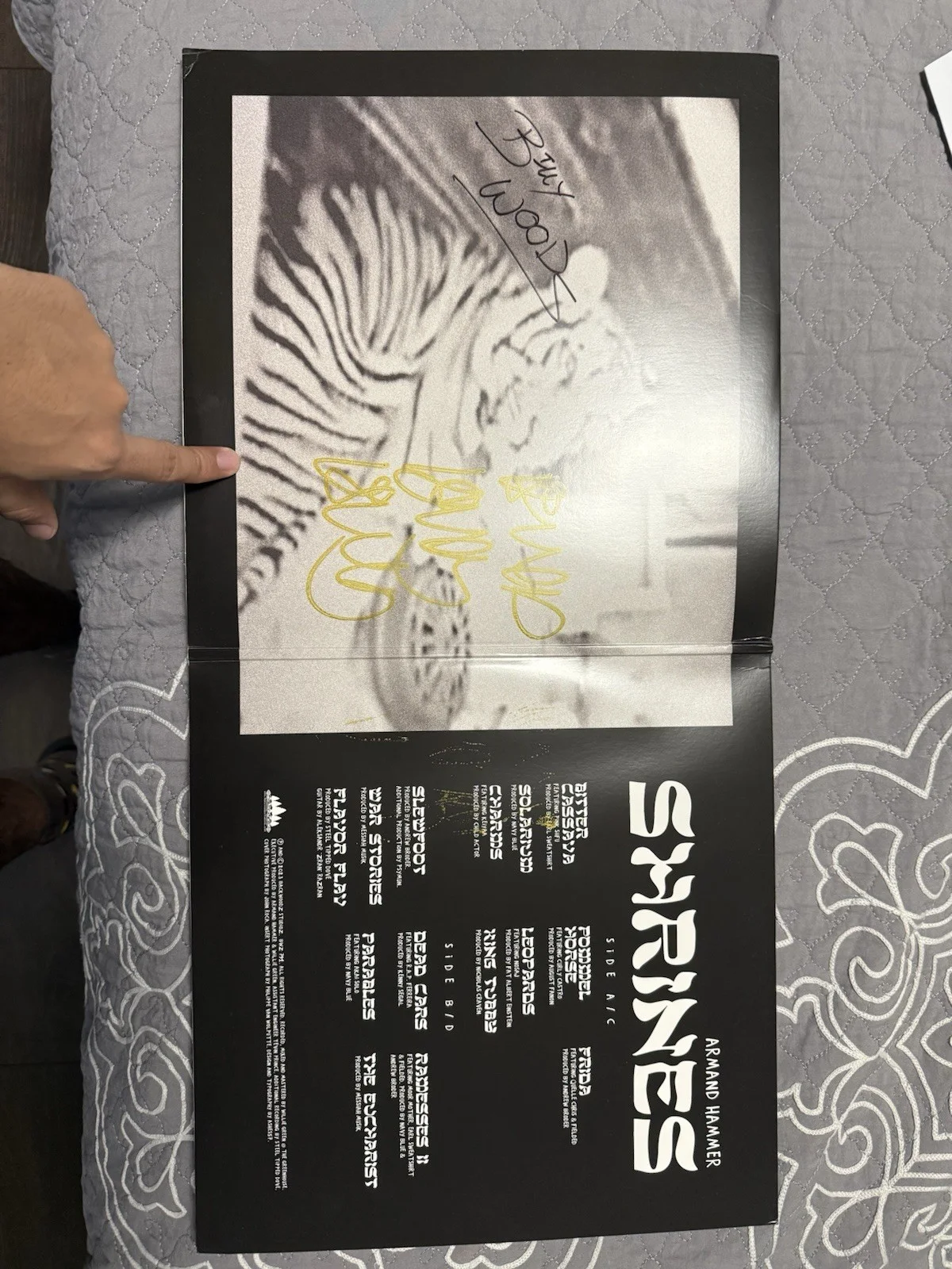 “Shrines” - Armand Hammer (AUTOGRAPHED Splatter Vinyl LP), image 2