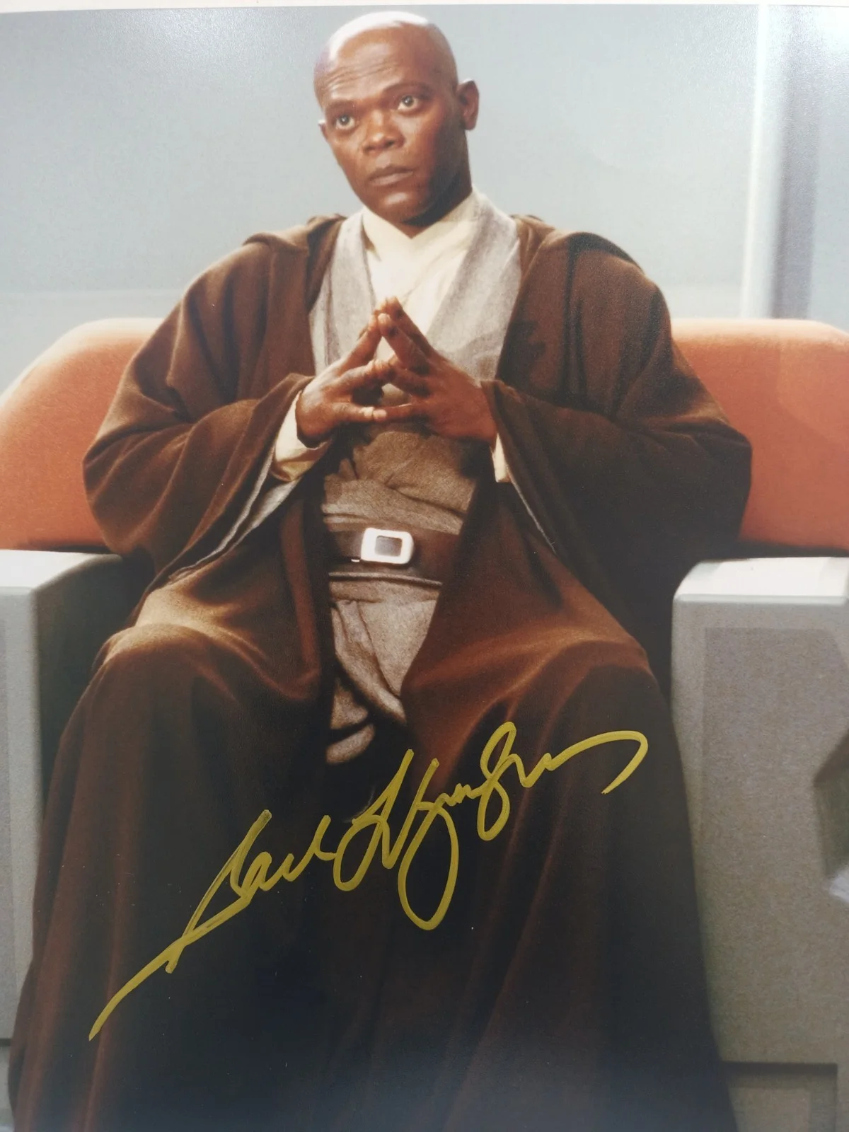 Samuel L. Jackson — Samuel L. Jackson Signed Star Wars 8x10 Photo – Mace Windu – with COA, изображение 2