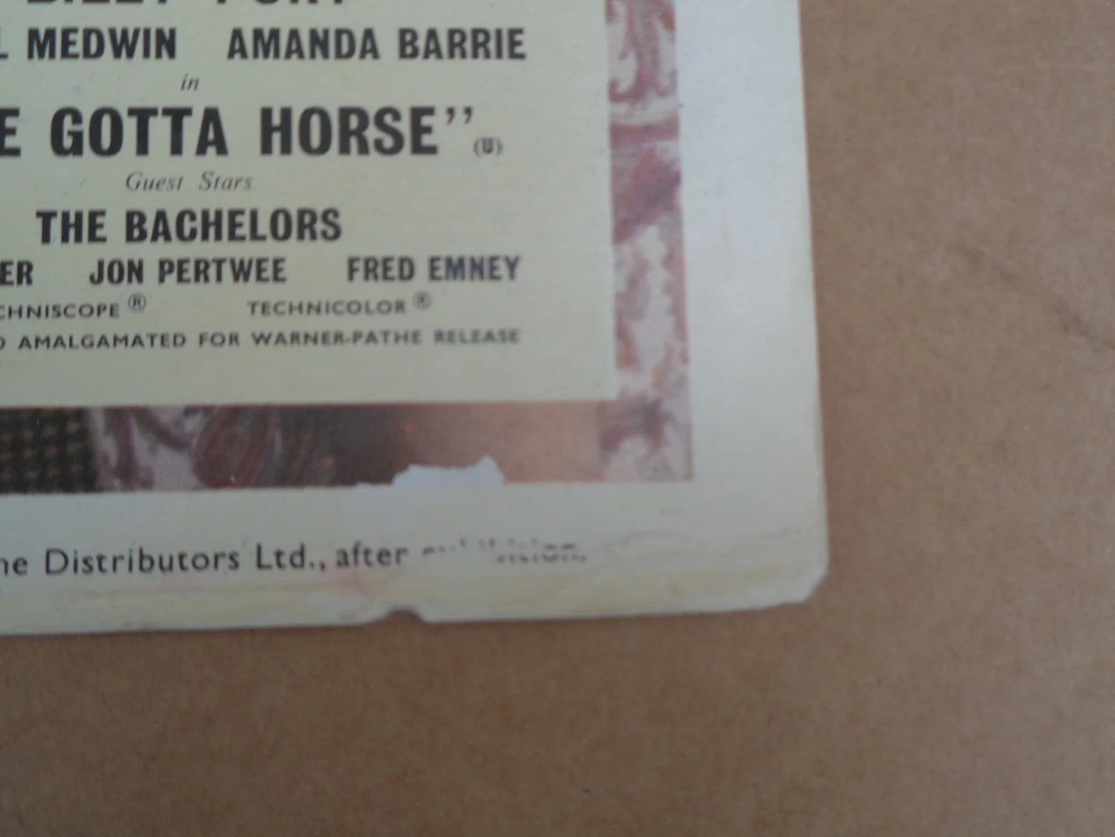 Billy Fury - I've Got A Horse - Lot of 2 1965 UK Lobby Cards, изображение 3