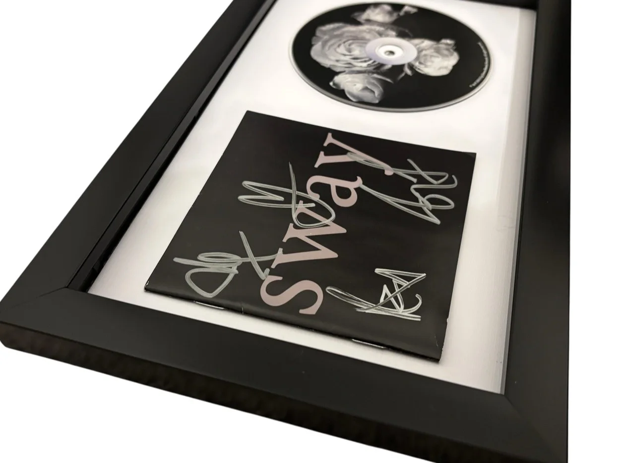 BLUE OCTOBER SIGNED AUTOGRAPH x4 SWAY FRAMED & MATTED CD JUSTIN FURSTENFELD +3, изображение 2