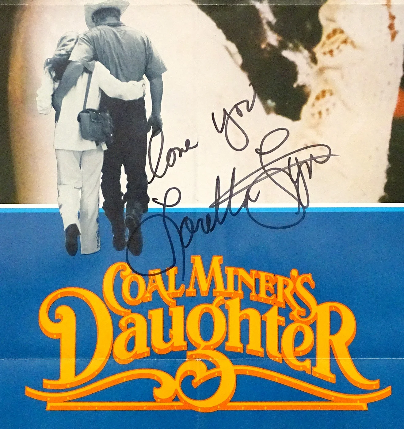 LORETTA LYNN / COAL MINERS DAUGHTER Movie Poster SIGNED AUTOGRAPH w/ PSA/DNA COA, image 3