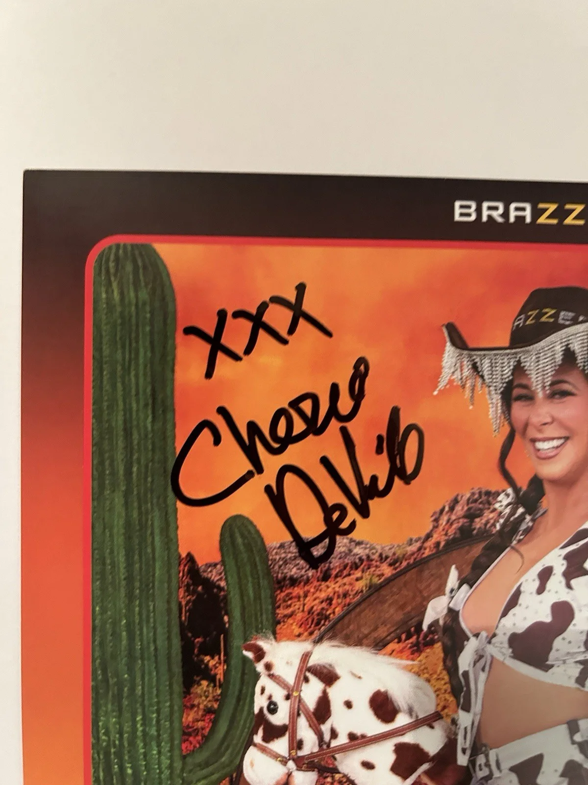 Cherie Deville — Adult Actress Cherie Deville Signed 8x10 Photo Card AVN, изображение 2