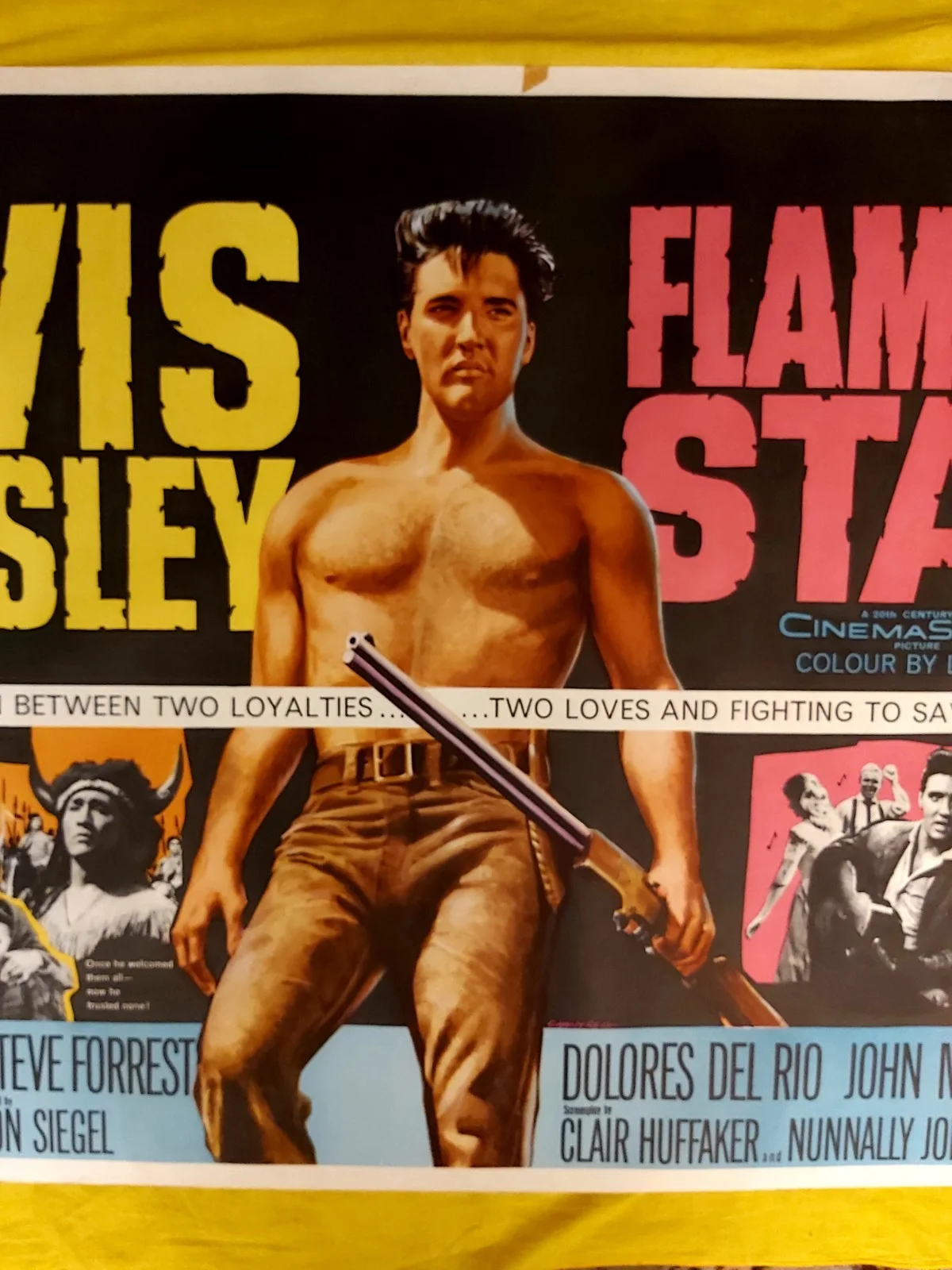 FLAMING STAR 1965 UK QUAD ORIGINAL POSTER, image 2