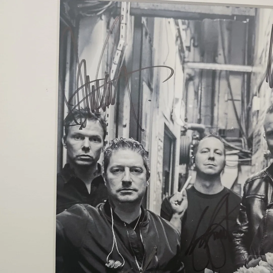 RARE - Blue October UNKNOWN TOUR POSTER SIGNED AUTOGRAPHED & FRAMED. See Pictur, изображение 4