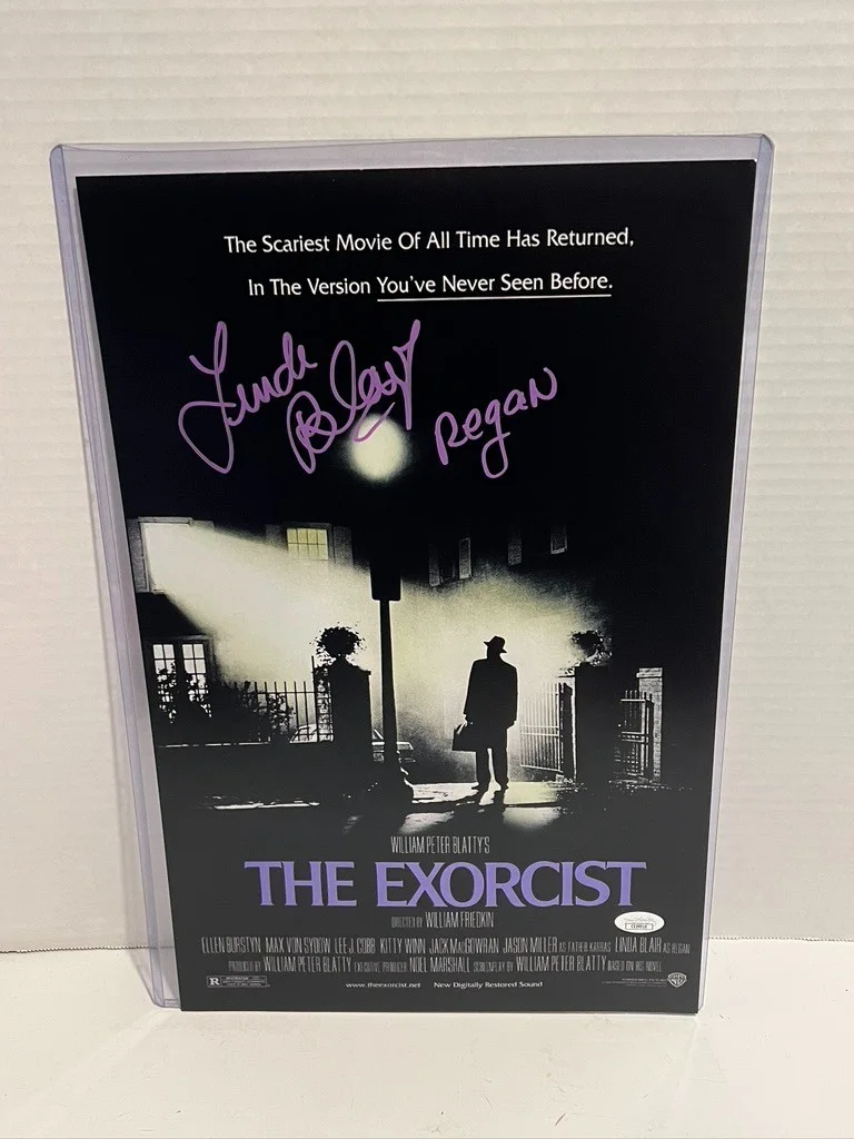 Linda Blair — Linda Blair Hand Signed "Sweet Dreams" Exorcist 11x17 Poster