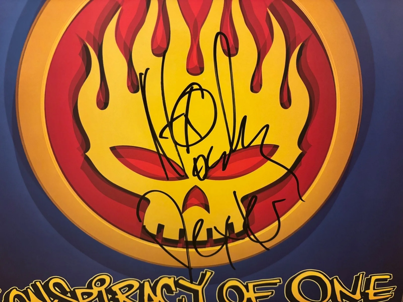 THE OFFSPRING SIGNED AUTOGRAPHED LP VINYL CONSPIRACY OF ONE X2 NOODLES & DEXTER, изображение 2