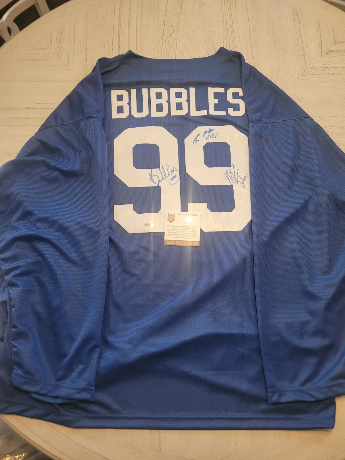 Ricky, Julian, Bubbles — RARE! TRAILER PARK BOYS AUTOGRAPH SUNNYVALE HOCKEY JERSEY WITH COA TV!!!, изображение 2