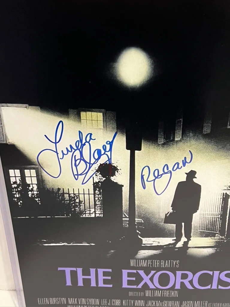 Linda Blair — Linda Blair Hand Signed "Sweet Dreams" Exorcist 11x17 Poster, image 2