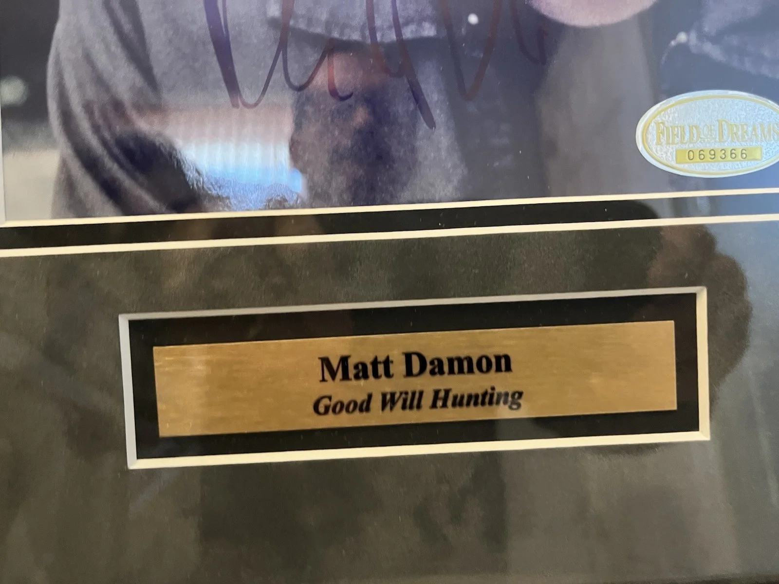 Matt Damon Signed Framed 8x10. Good Will Hunting. Field Of dreams COA, изображение 3
