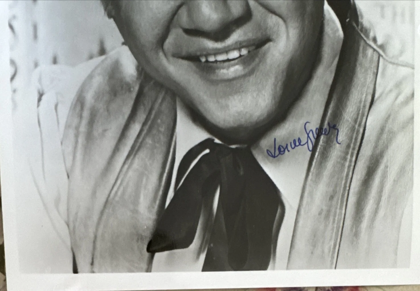 LORNE GREENE SIGNED 8x10” Photo BONANZA BEN CARTWRIGHT VG++ Condition, изображение 2