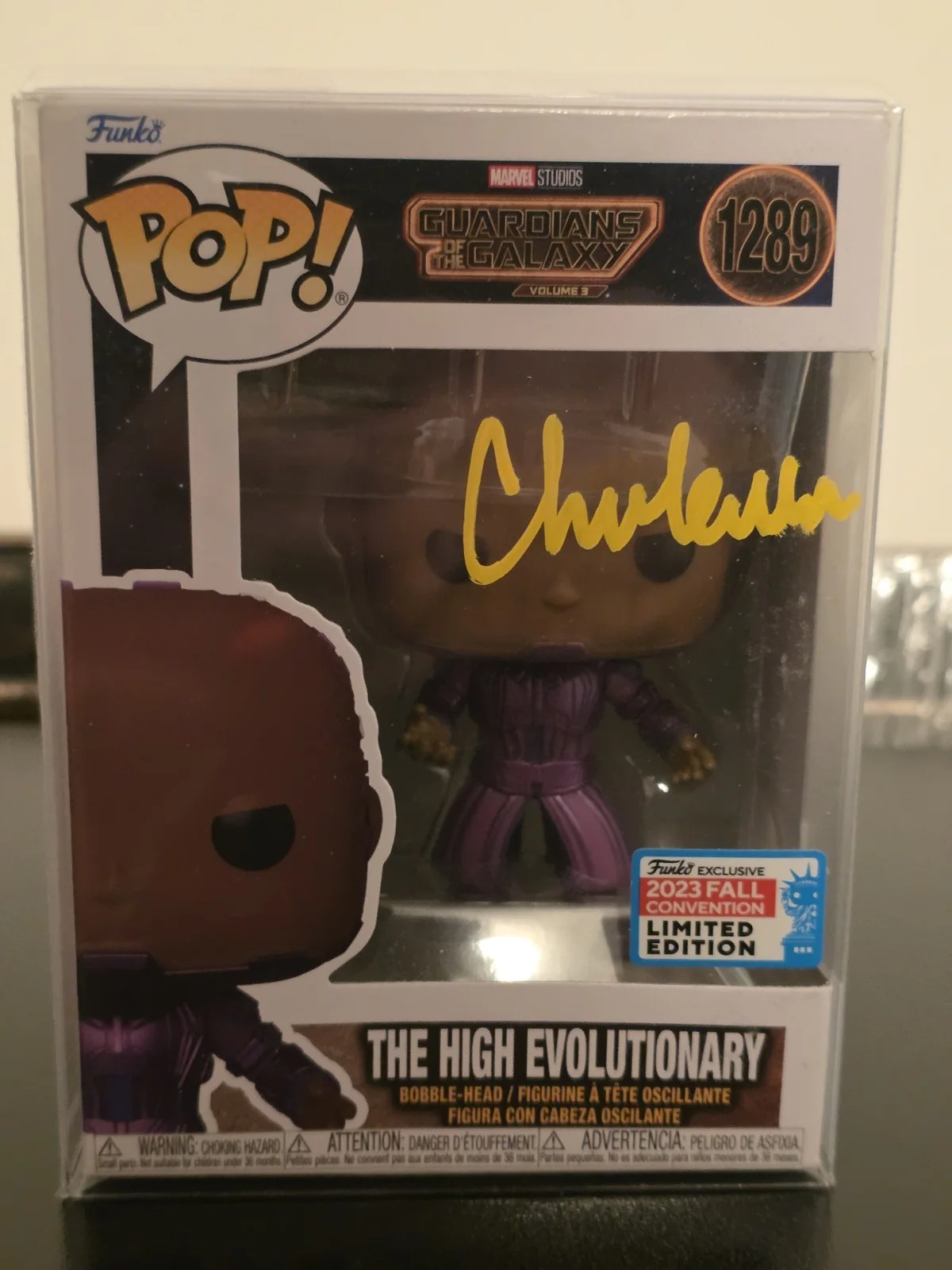 Chukwudi Iwuji — Funko Guardians Galaxy High Evolutionary Signed Chukwudi Iwuji JSA Certified