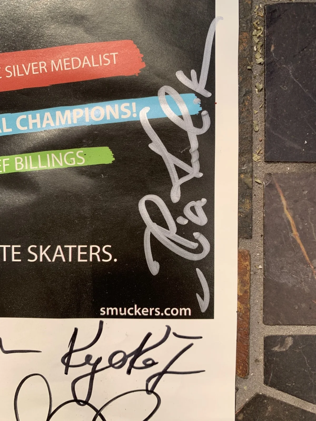 2007 Smucker’s Stars on Ice Live Signed Poster – Sasha Cohen + Cast Autographs, изображение 5