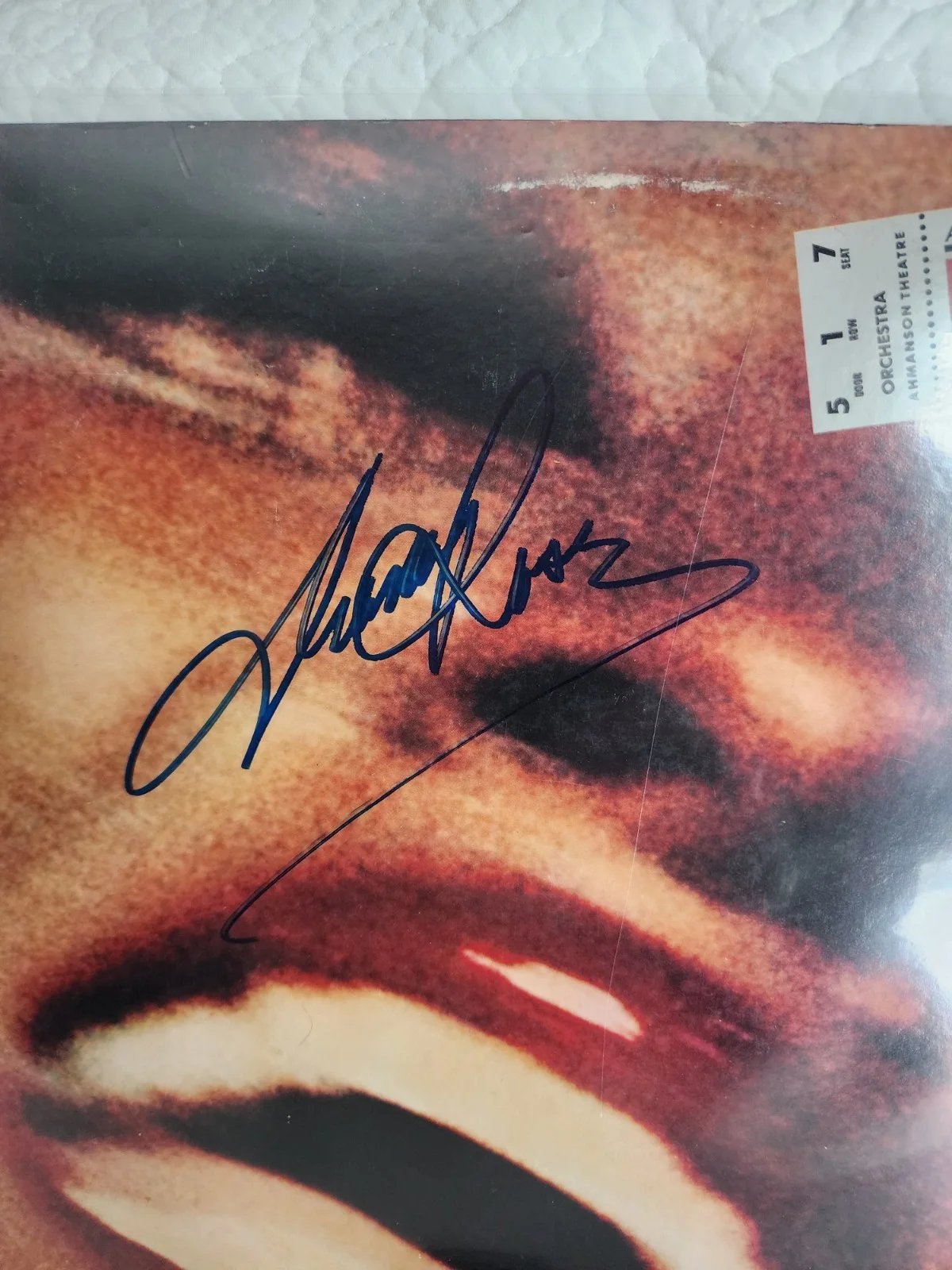 Diana Ross Autographed Vinyl Record, image 2