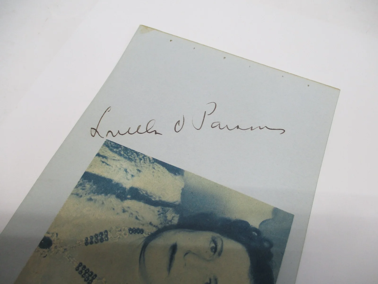 SIGNED Autograph LOUELLA O. PARSONS Gossip Columnist & Screenwriter w/COA CM5804, image 2