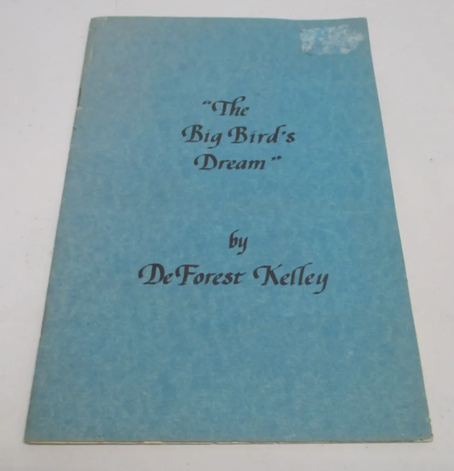 SIGNED 1977 DeFOREST KELLY The Big Bird's Dream POETRY BOOK Star Trek CM5794, изображение 2