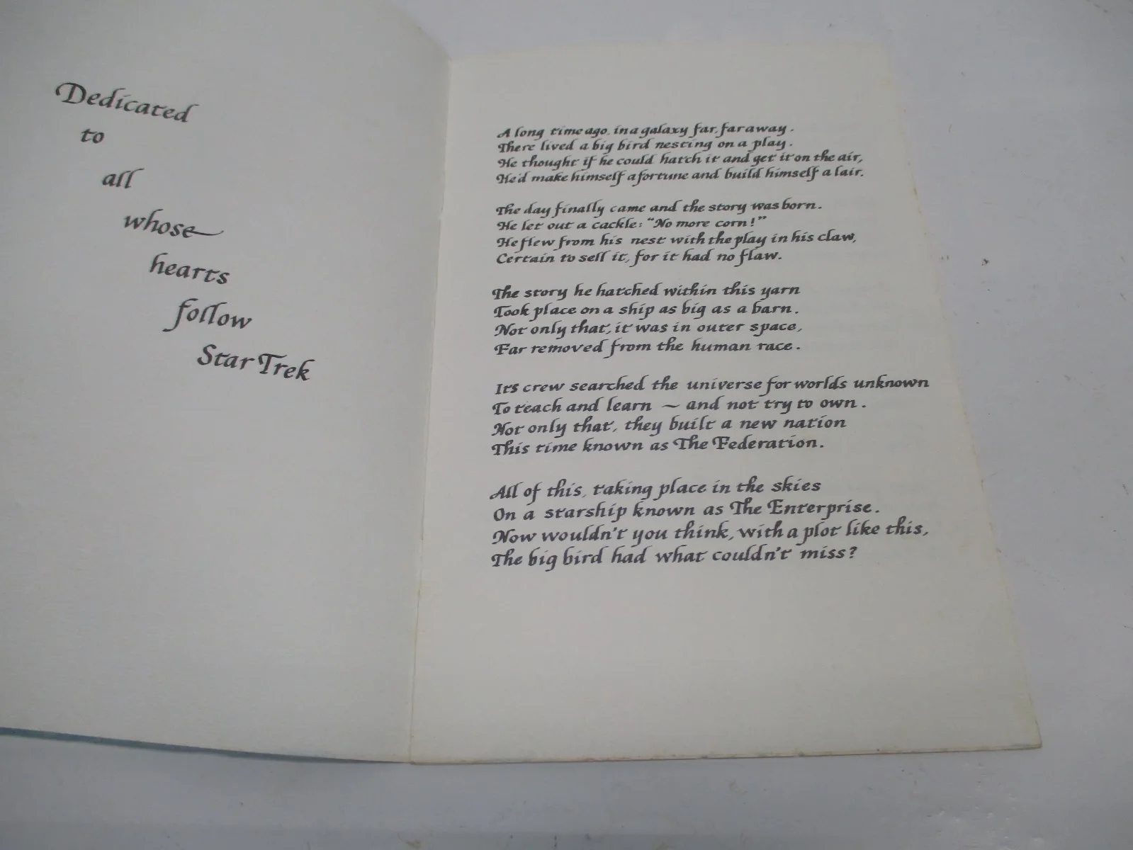 SIGNED 1977 DeFOREST KELLY The Big Bird's Dream POETRY BOOK Star Trek CM5794, изображение 5