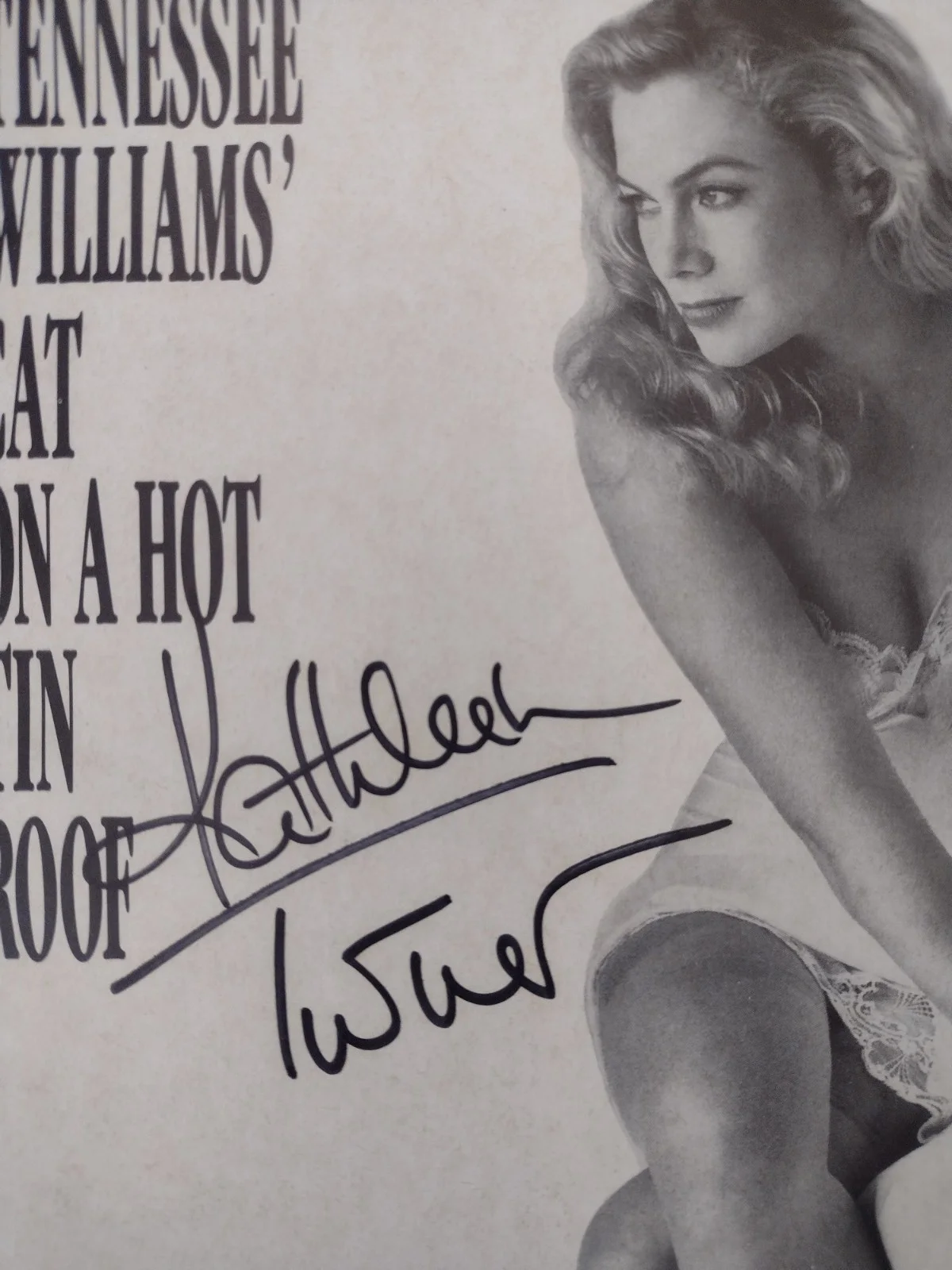 4 Autographed Playbills Kathleen Turner Holly Hunter Morey Amsterdam Nan Fabray, изображение 3
