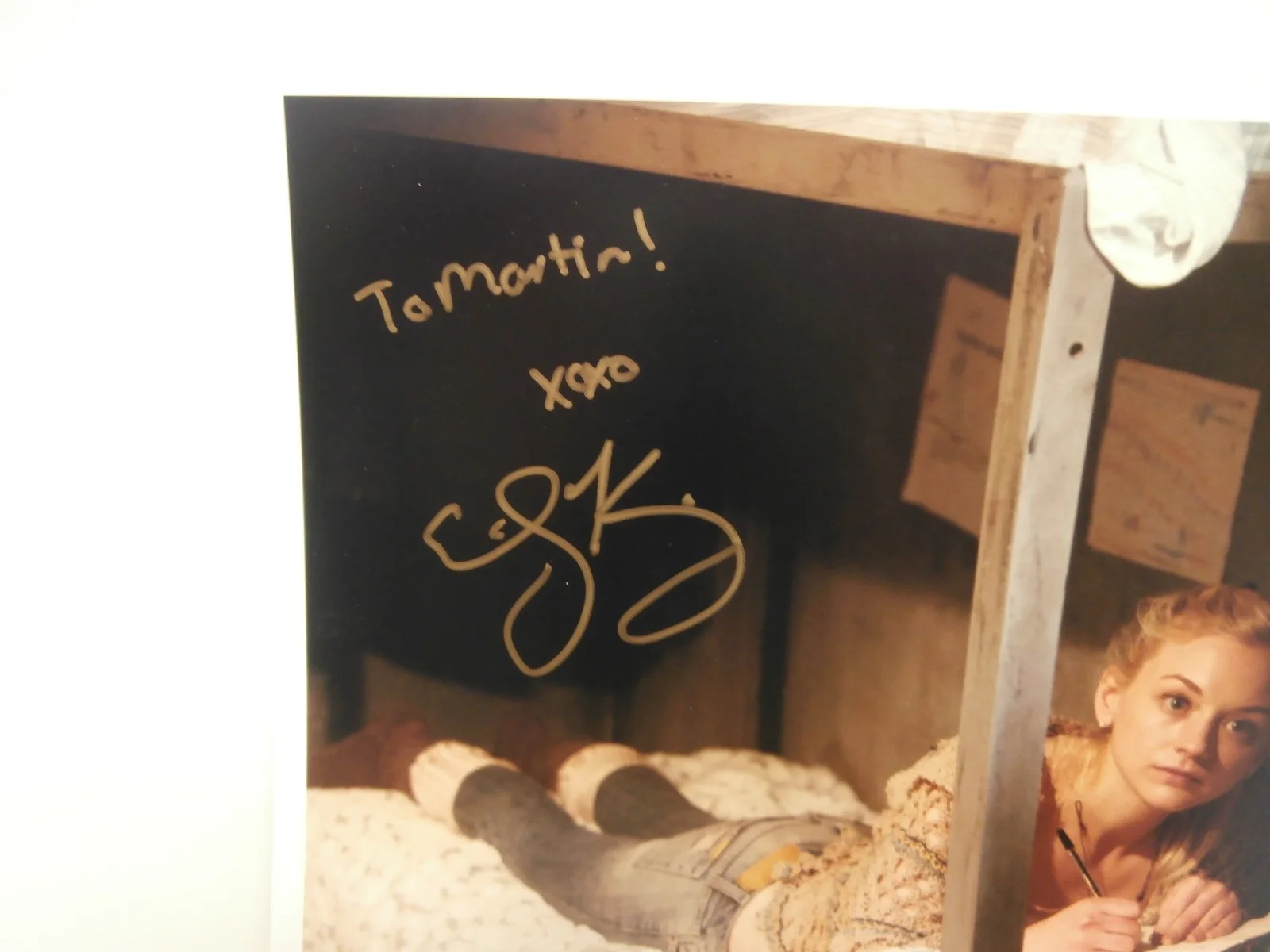Emily Kinney — FL Megacon March 21-23 2014 Signed 8x10 Photo of Walking Dead's Emily Kinney, изображение 3