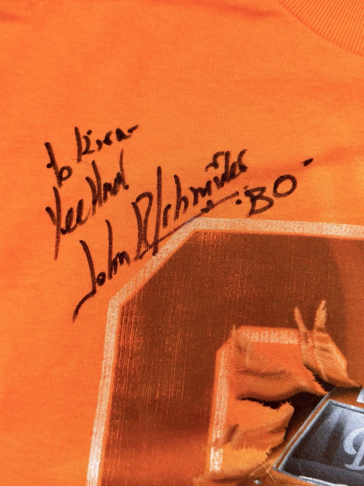 JOHN SCHNEIDER — DUKES OF HAZZARD Autographed, John Schneider ("BO") DUKESFEST 2008 T-SHIRT SizeM, изображение 2