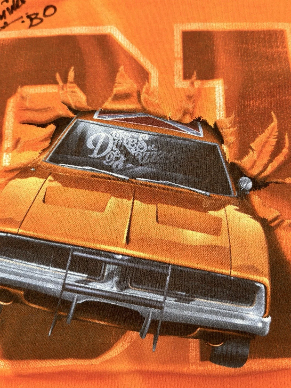 JOHN SCHNEIDER — DUKES OF HAZZARD Autographed, John Schneider ("BO") DUKESFEST 2008 T-SHIRT SizeM, изображение 3
