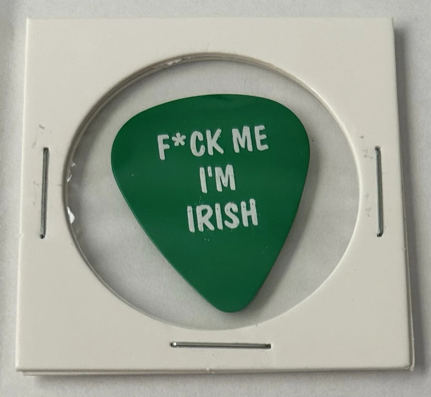 Aidan Mullen Tour Guitar Pick - I'm Irish - Green/White, изображение 2