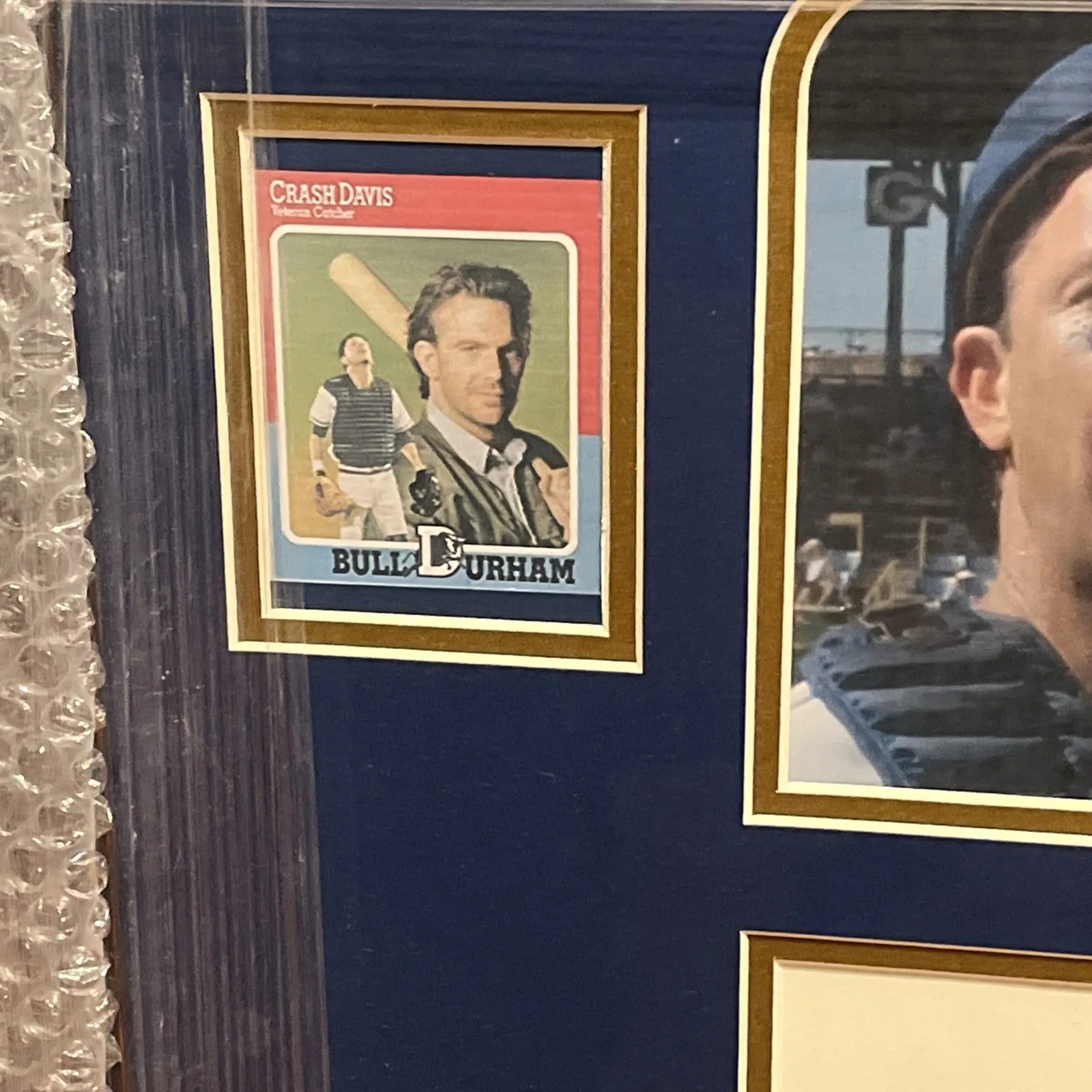 Kevin Costner — Kevin Costner & Tim Robbins autograph Bull Durham Collage 23 X 24“ COA JSA, изображение 4