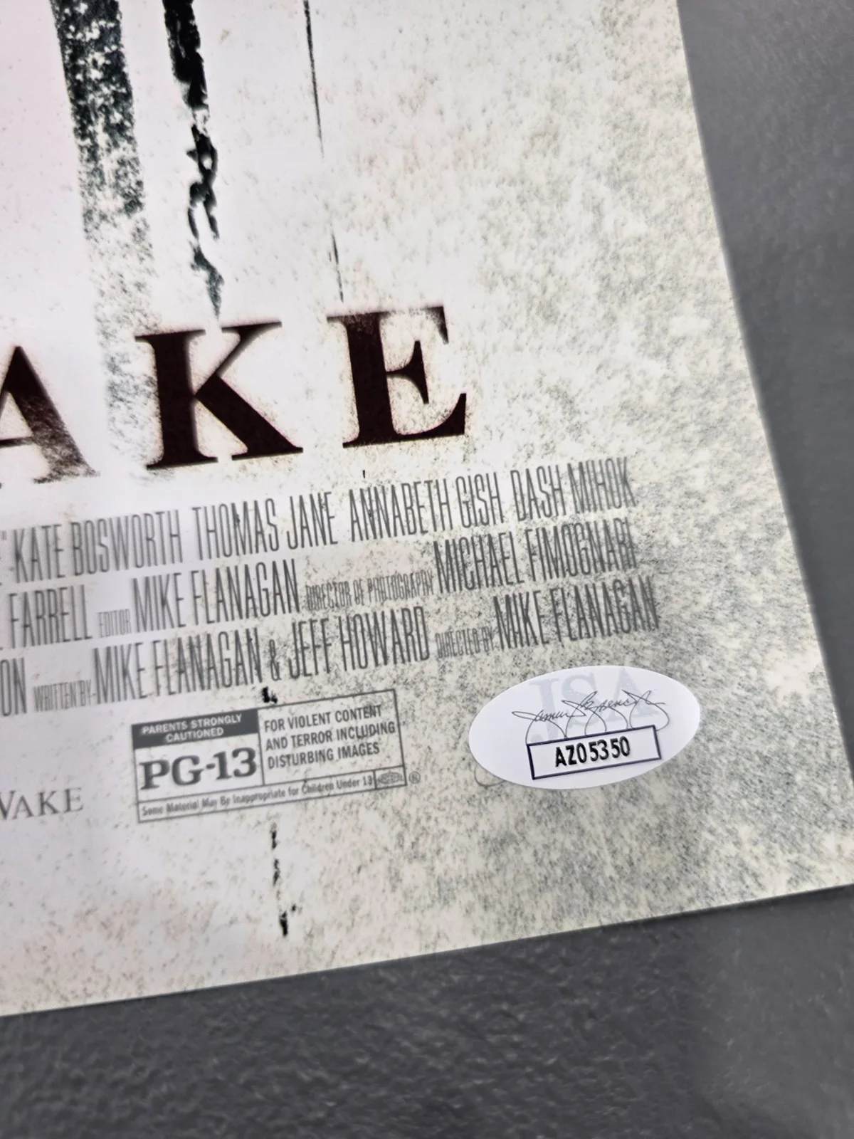 Mike Flanagan — Mike Flanagan "before i wake" AUTOGRAPH Signed 12x18 Photo COA JSA, image 2