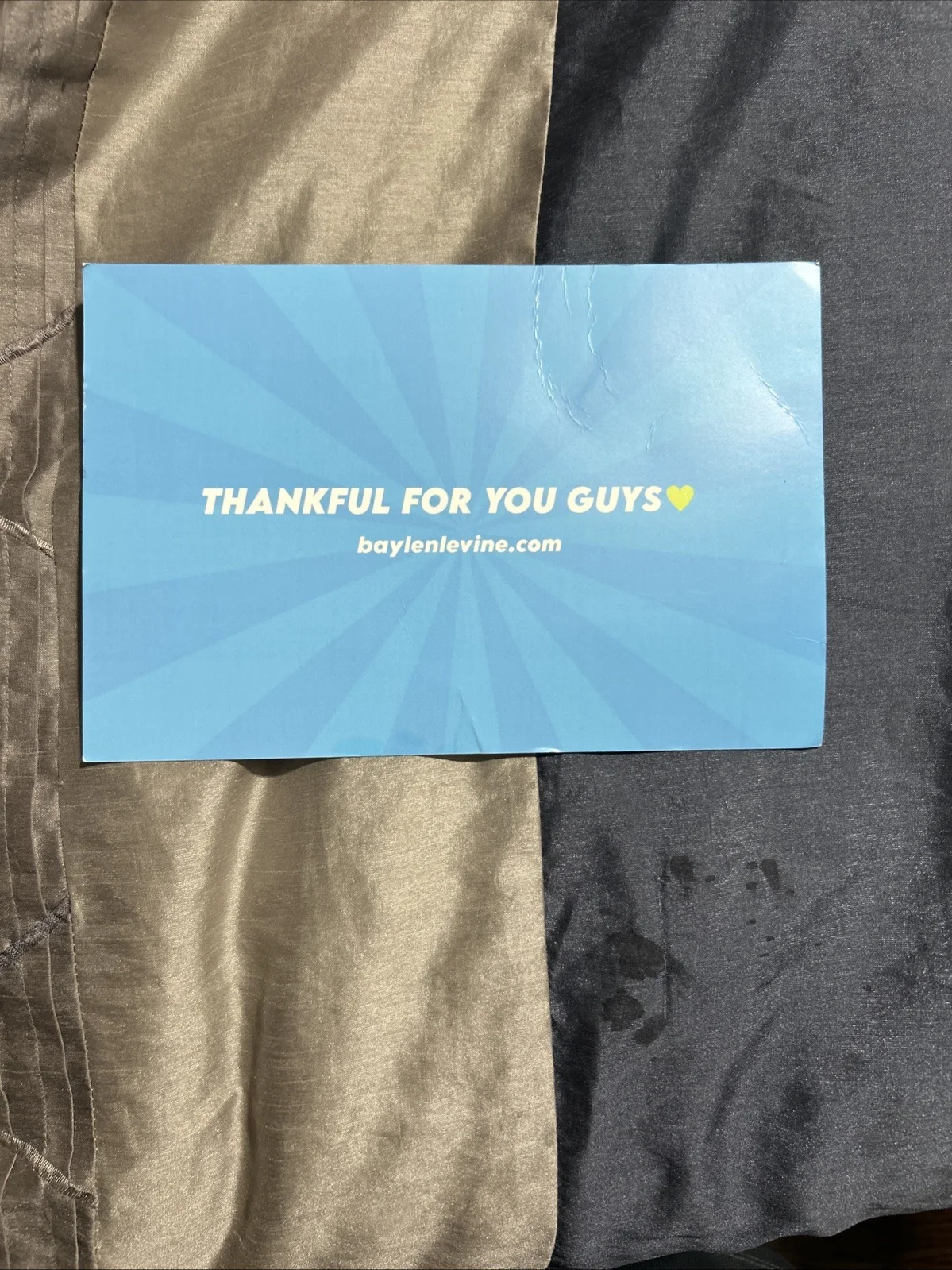 BAYLEN Levine Thankful For You Signed Card, image 4