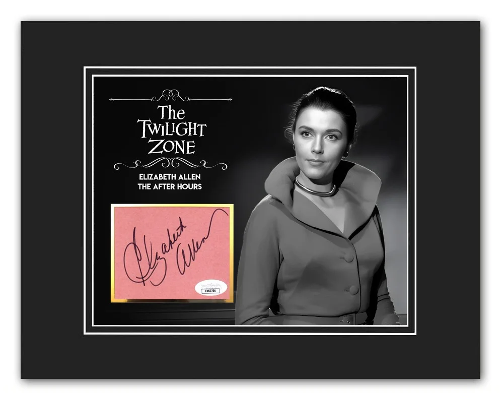ELIZABETH ALLEN — ELIZABETH ALLEN Signed/Autographed Mat Display - The Twilight Zone, Rod Serling, изображение 2