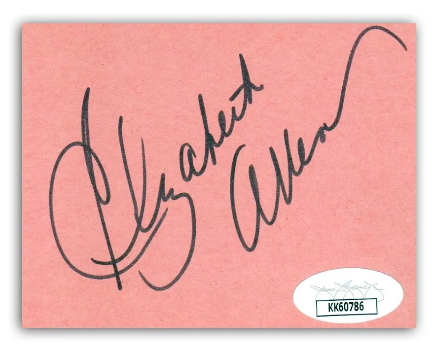 ELIZABETH ALLEN — ELIZABETH ALLEN Signed/Autographed Mat Display - The Twilight Zone, Rod Serling, изображение 5