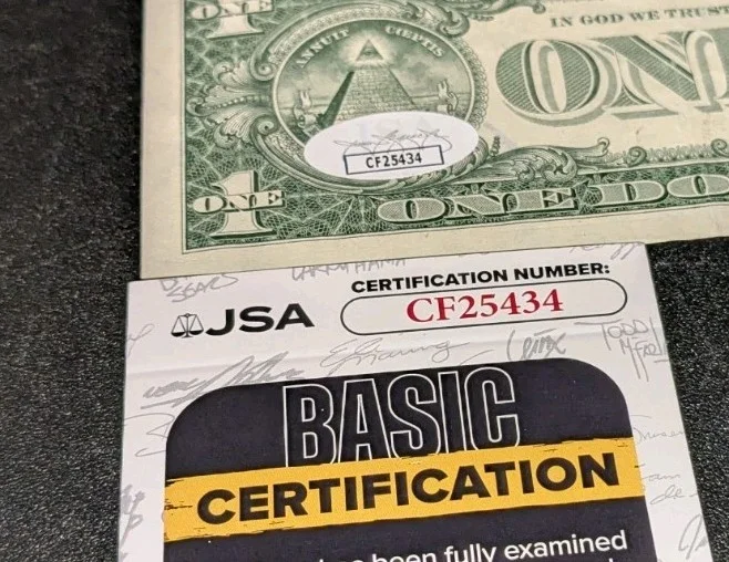 Tommy Chong — Tommy Chong Signed Autograph On Dollar Bill JSA, image 3