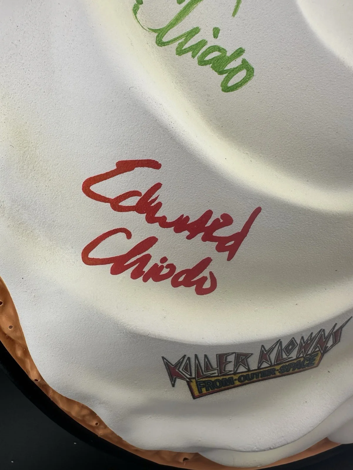 Charlie Edward Stephen Chiodo — SIGNED Chiodo Brothers Killer Klowns From Outer Space ACID PIE JSA COA CERT, image 2