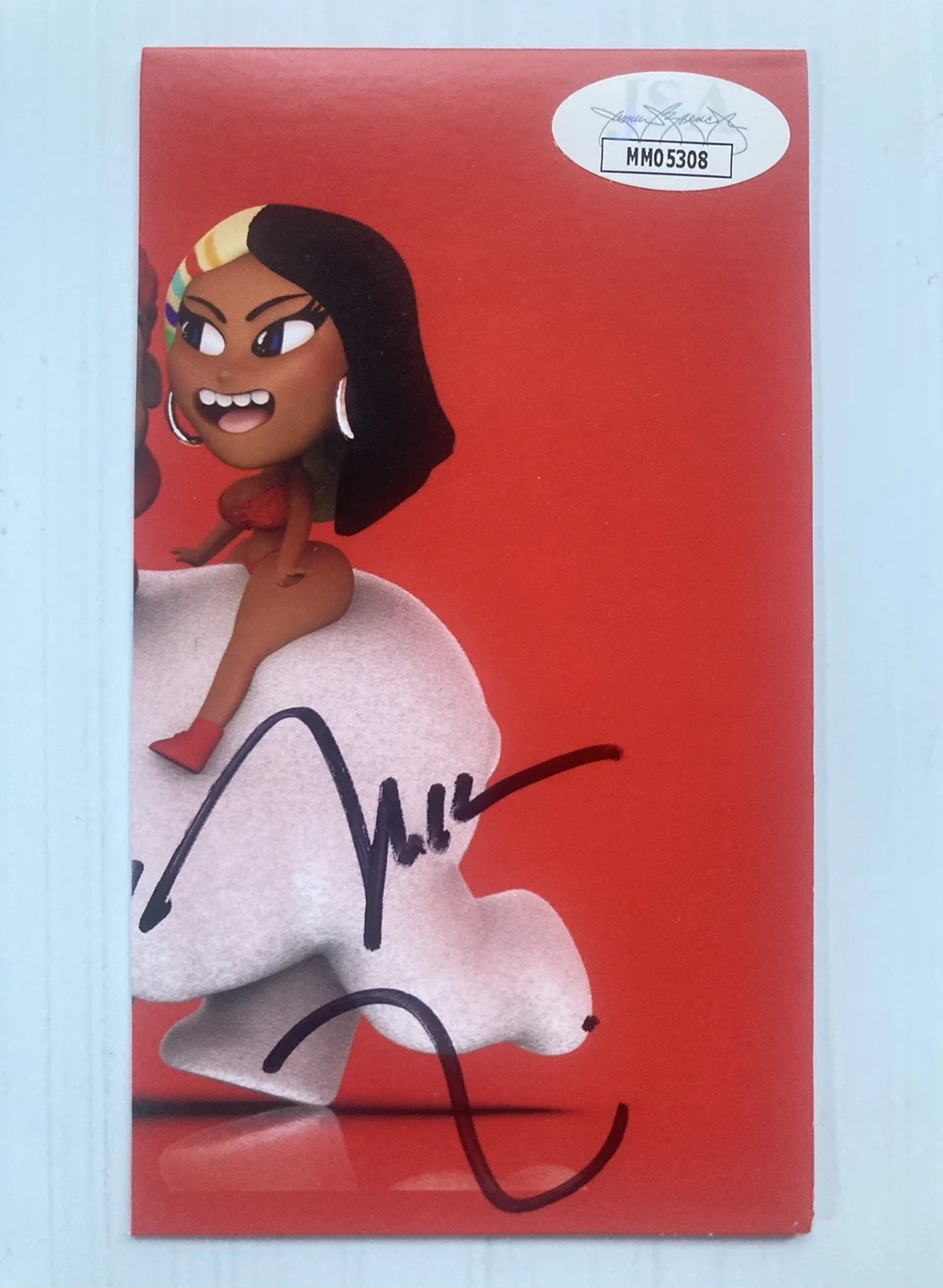 Nicki Minaj Signed Autograph 2.75 x 4.75 CD Booklet Cut - JSA Cert - FREE S&H!, image 2