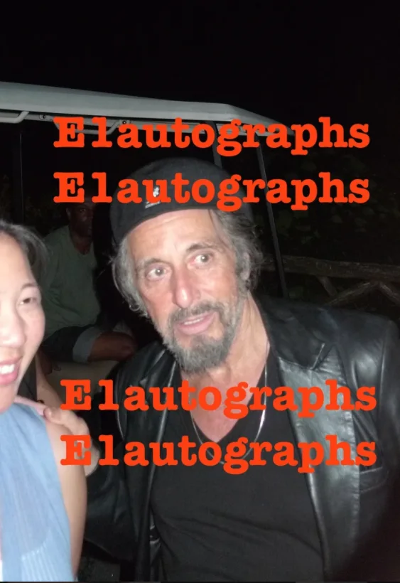 Al pacino — Al Pacino Signed Corleone The Godfather 8x10 Photo. Proof. Irishman, Scarface, изображение 3