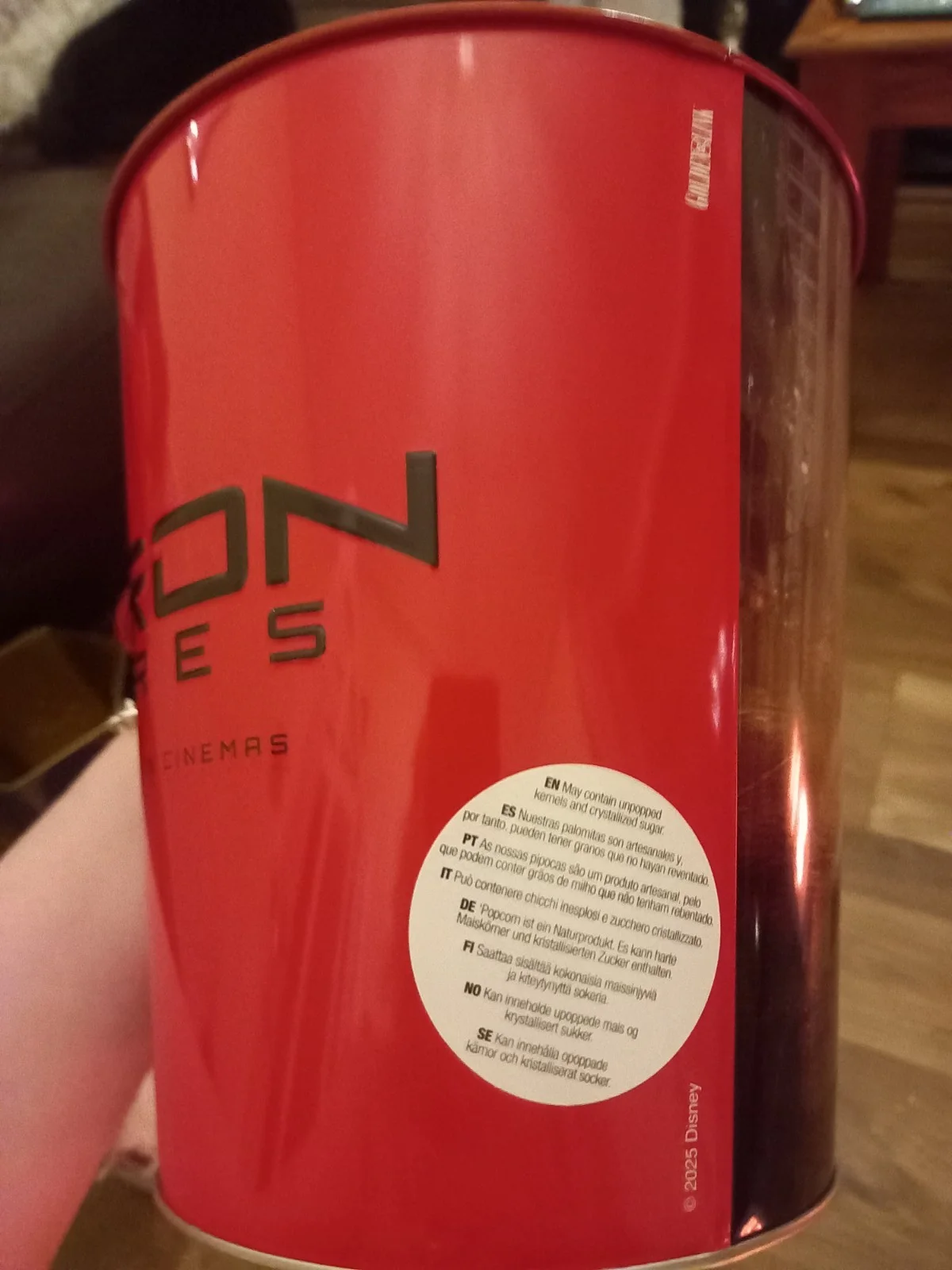 TRON ARES CINEMA POPCORN TIN BUCKET/ BRAND NEW, image 4