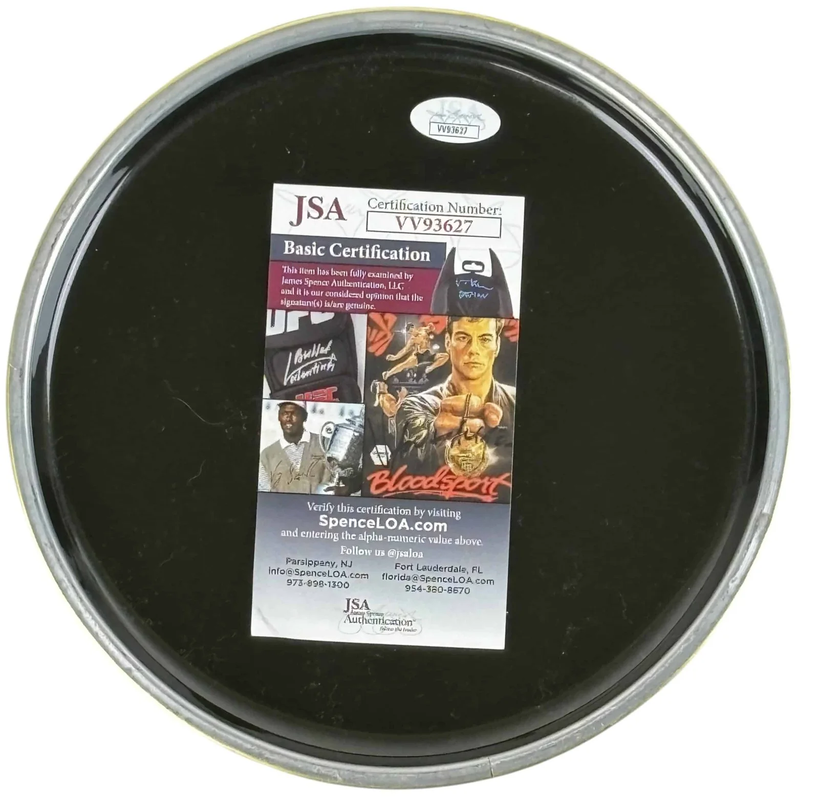 Bobby Blotzer signed 8" Drum Head Drummer RATT JSA Authentication, image 5